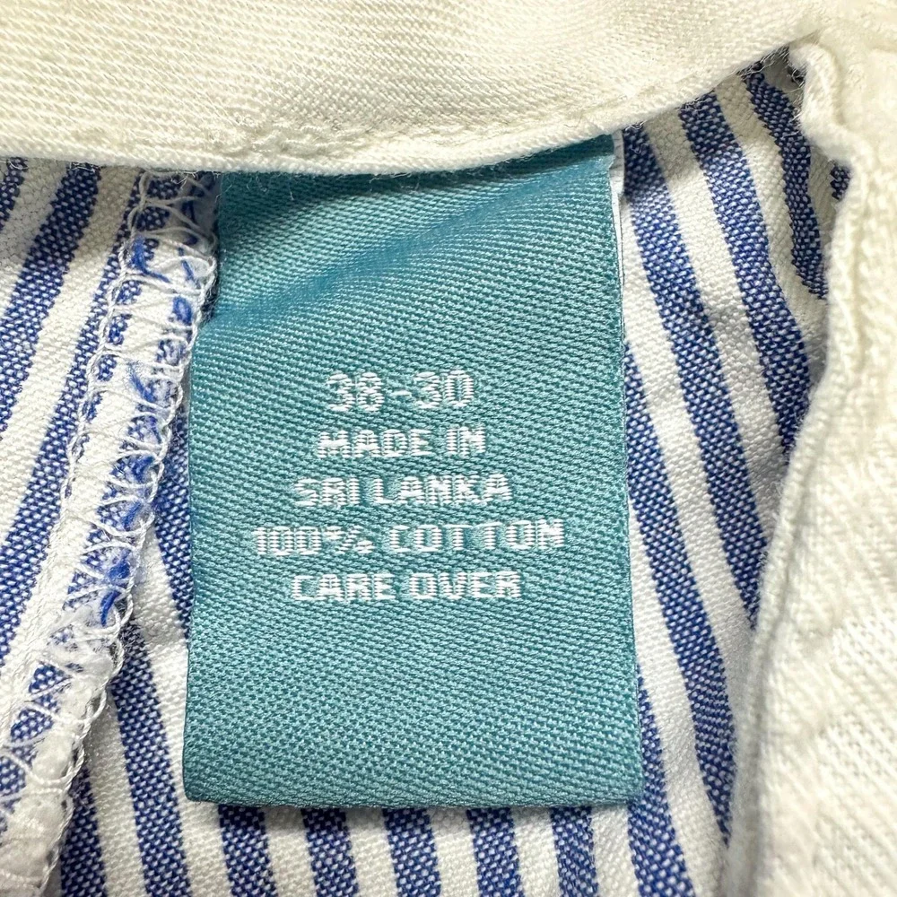 Jos A Bank‎ Dress Pants Mens 38 Blue Striped Classic Fit Pleated Cotton 38x29